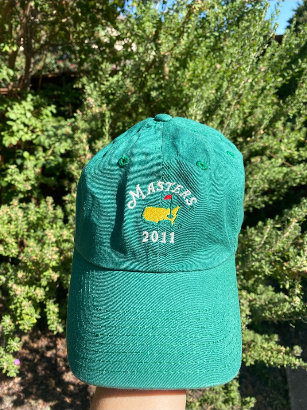 2011 The Masters Golf Hat Green Augusta USA Dad Tournament Cap